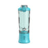 Blue Portable Blender 600ml Personal Smoothie Maker USB Rechargeable Juicer Cup with 6 Stainless Steel Blades 4000mAh Battery for Gym Travel and Camping
