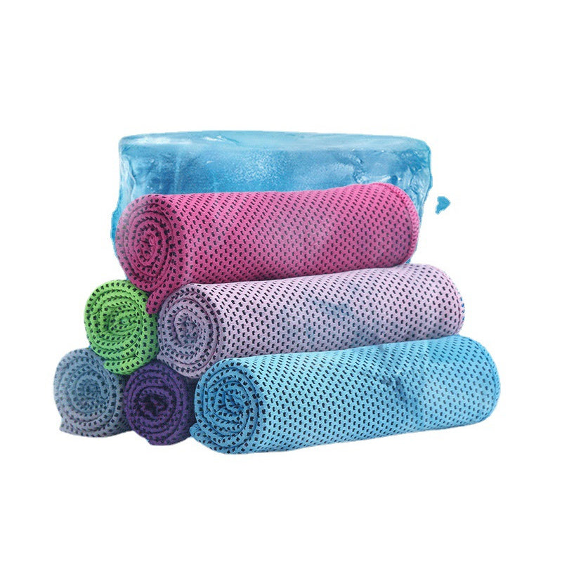 Black 5 Pack Instant Cooling Towel Set Soft Breathable Sports Sweat Towel for Gym Yoga Running Hiking and Outdoor Activities 30x80cm