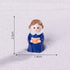 Blue girl 5 Pack Miniature Christmas Figurines DIY Micro Landscape Decoration Accessories Cute Resin Ornaments for Holiday Crafts