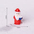 Red Santa Claus 5 Pack Miniature Christmas Figurines DIY Micro Landscape Decoration Accessories Cute Resin Ornaments for Holiday Crafts