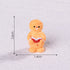 Yellow gingerbread man 5 Pack Miniature Christmas Figurines DIY Micro Landscape Decoration Accessories Cute Resin Ornaments for Holiday Crafts