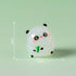 5-PCS Transparent small bamboo Cute Glow in the Dark Panda Figurines Resin Miniature Ornaments for DIY Fairy Gardens and Micro Landscapes