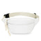 White Women's Fashion Crossbody Sling Bag Large Capacity Casual Shoulder Bag Waterproof Nylon Waist Pack for Travel Sports