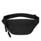 Black Women's Fashion Crossbody Sling Bag Large Capacity Casual Shoulder Bag Waterproof Nylon Waist Pack for Travel Sports
