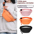 Orange Women's Fashion Crossbody Sling Bag Large Capacity Casual Shoulder Bag Waterproof Nylon Waist Pack for Travel Sports