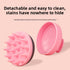 5-Pcs Orange Soft Scalp Massager Shampoo Brush with Detachable Bristles Handheld Hair Scrubber for Deep Cleaning and Head Massage