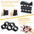 Black 5 in 1 Hand Grip Strengthener Kit Adjustable Resistance Finger Stretcher Stress Relief Ball and Grip Ring for Rehabilitation and Muscle Building