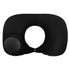 2-PCS Black Inflatable Travel Neck Pillow Press to Inflate U-Shape Soft Flocking Support Cushion for Airplane Car & Camping Portable Air Pump Design