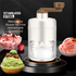 White Portable Manual Ice Crusher Hand Crank Shaved Ice Machine for Home Kitchen DIY Snow Cone Smoothie and Slushie Maker