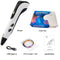 White 3D Printing Pen 3rd Gen for Kids – Plug-in Type-C USB, LCD Display, 3 Speed Modes, PLA Filament Set – Ideal for Creative DIY Projects in Australia