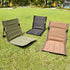 White Portable Folding Beach Lounger Chair with 600D Oxford Fabric and Aluminum Frame – Lightweight Outdoor Garden Camping Chair in Australia