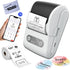 White Portable Bluetooth Thermal Label Printer – Compact, Ink-Free Mini Label Maker for Home, Office, and Small Business Use in Australia