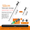 Black Professional Outdoor Trekking Pole – Lightweight Aluminum Alloy Adjustable Walking Stick with Shock Absorption System for Hiking, Climbing, and Kids | 4-Section Collapsible Design with Ergonomic Curved Handle