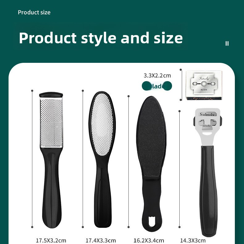 27 Piece Professional Pedicure Foot Care Kit Stainless Steel Callus Remover Heel Rasp and Manicure Set for Dead Skin Removal Home Salon Tools