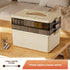 Cream white Large 3 Layer Medicine Storage Box Portable First Aid Kit Organiser with Handle Multi Compartment Container for Family Home Use