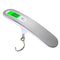 White Green light Portable Digital Luggage Scale 50kg High Precision Hanging Weigher with Backlit LCD Stainless Steel for Travel Home and Postal Use