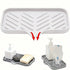 3-PCS White Large Drainable Soap Dish Tray with Anti-Slip Base for Bathroom Sink - Keeps Soap Dry and Organized in Australian Homes