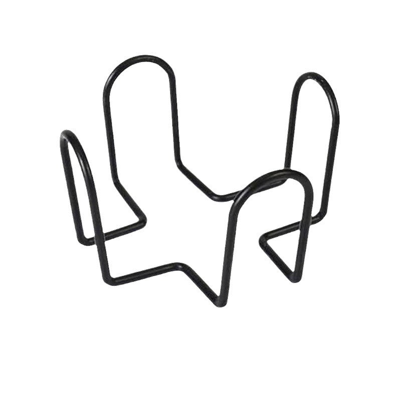 5-PCS Universal Black Metal Coaster Holder Iron Storage Stand for Round Square and Octagon Coasters Table Organiser