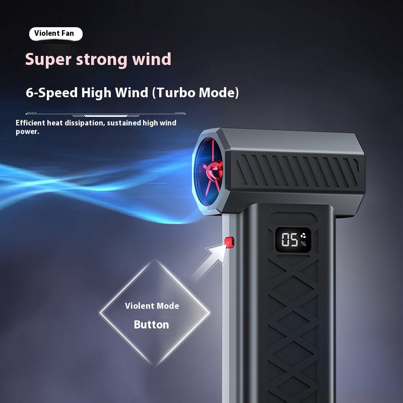 Red High Power Portable Jet Fan Air Blower 130000 RPM Electric Duster for Snow Removal Car Drying Camping and Outdoor Cleaning