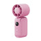 Pink Portable Handheld Fan 350 Degree Rotation Foldable Neck Hanging Waist Fan with Magnetic Base LED Display 5 Speed Personal Fan