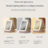 White Portable LED Makeup Mirror with Jewellery Storage Box Touch Screen Adjustable Light Travel Cosmetic Organizer Case