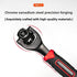 Black Universal Socket Wrench 360 Degree Rotating Head Multifunctional Dog Bone Spanner for Home and Auto Repair