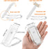 2-PCS White Mini USB Rechargeable LED Book Light Eye Protection Reading Lamp with Adjustable Clip and Brightness for Kids Students Travel