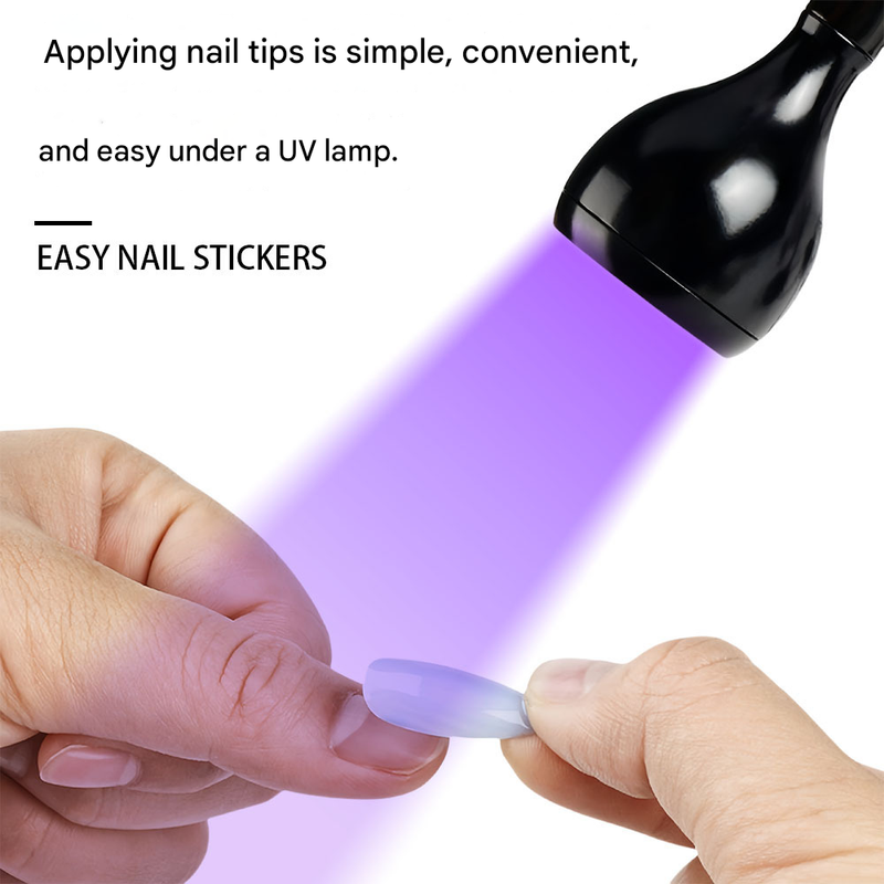 Silver 3W UV LED Gel Nail Curing Lamp Clip On Flexible Gooseneck Light 4 Brightness Levels for Gel Polish and Resin Curing