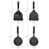 5-PCS Mini Non-Stick Egg Frying Pan Cartoon Shaped Omelette Cooker Mould for Breakfast Pancakes and Creative Cooking(Heart + plum blossom + five-pointed star + bear + tiger)