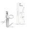 2-PCS Original steel colour 5-in-1 Foldable Stainless Steel Nail Clipper Multitool Keychain with Knife Scissors and File Portable Pocket Manicure Set