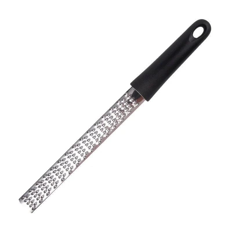 3-PCS Black Stainless Steel Lemon Zester and Cheese Grater 32cm Long Multi-functional Kitchen Grater for Citrus Ginger and Chocolate Australian Home Cooking