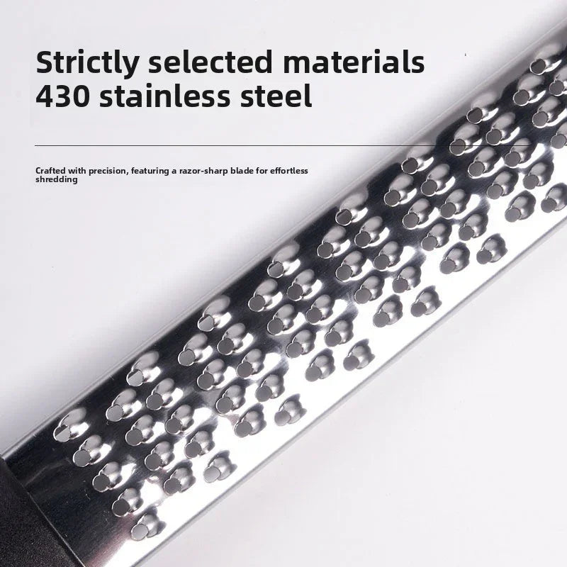 3-PCS Black Stainless Steel Lemon Zester and Cheese Grater 32cm Long Multi-functional Kitchen Grater for Citrus Ginger and Chocolate Australian Home Cooking