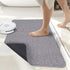 Gray Super Absorbent Diatomite Quick Dry Bath Mat 50x80cm - Non-Slip Rubber Backing for Australian Bathroom & Entryway