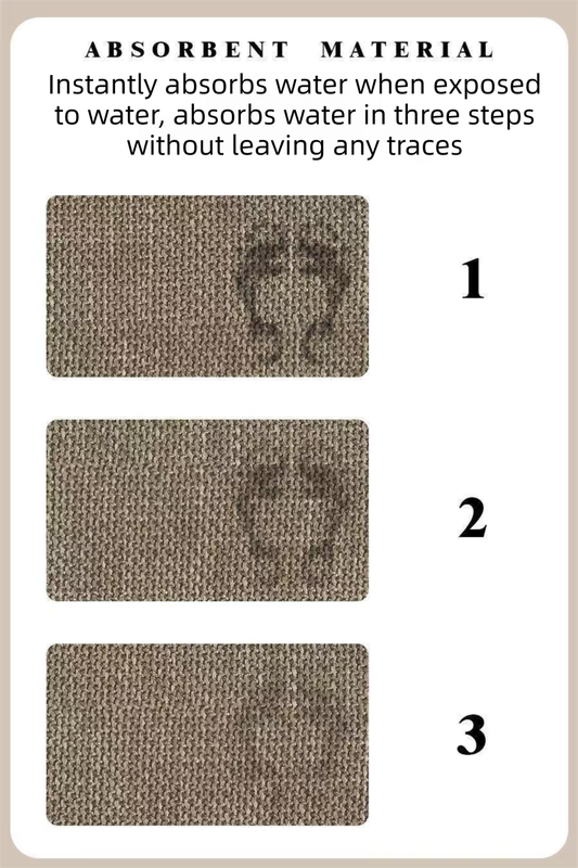 Green Super Absorbent Diatomite Quick Dry Bath Mat 50x80cm - Non-Slip Rubber Backing for Australian Bathroom & Entryway