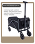 Mini Foldable Outdoor Camping & Utility Wagon with 5-Inch Wheels