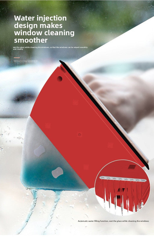 Magnetic Double Sided Window Cleaner with Water Tank 8-15mm Single Glazing Glass Wiper Tool High Rise Safety Rope