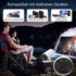 Smart Portable Projector HY300 Native 720P Support 4K 180 Degree Rotatable Home Cinema Dual WiFi 6 Bluetooth 5.0 Auto Keystone White