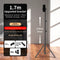 1.7m Black Tripod Stand with Phone Holder Adjustable Floor Stand for Live Streaming Vlogging Overhead Video Recording Makeup Kit with Carry Bag