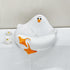 White Ceramic Seagull Soap Dish with Drainage Cute Cartoon Animal Soap Bar Holder for Bathroom Kitchen Sink Novelty Home Decor