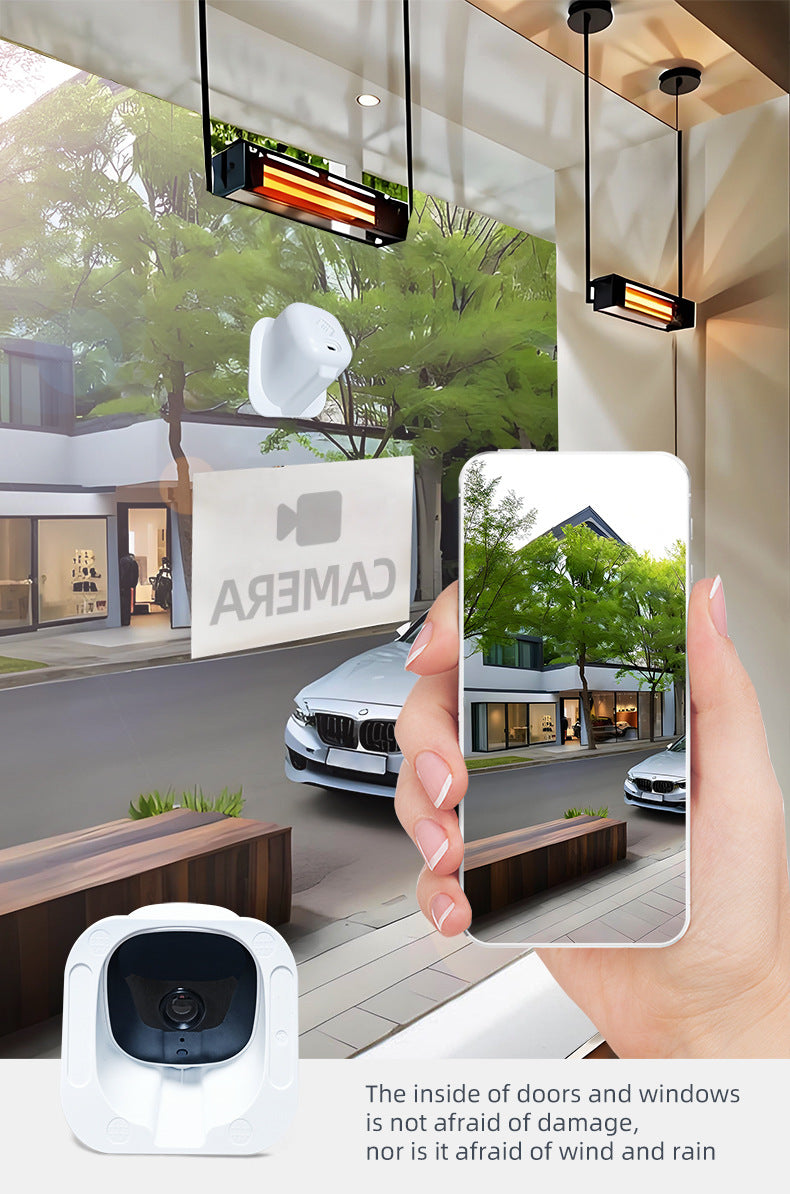 White Smart Indoor Security Camera 3MP HD WiFi Wireless Monitor with Night Vision Two-Way Audio & Motion Detection Ideal for Ba Pet & Home Office