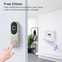 T50 Black 1080P Wireless Video Doorbell Camera with USB Chime Smart WiFi Security System 2-Way Audio Night Vision Motion Detection IP65 Waterproof