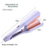 32mm French Style Hair Waver Curler Mermaid Waves Iron V-Shape Barrel Negative Ion Fast Heating Styling Tool Purple AU Plug