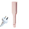 32mm French Style Hair Waver Curler Mermaid Waves Iron V-Shape Barrel Negative Ion Fast Heating Styling Tool Pink AU Plug