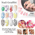 12 Piece Nail Art Graffiti Pen Set Acrylic Fine Tip Paint Markers for DIY Manicure & Salon Designs Waterproof Quick Dry