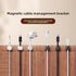 Black 6-Pack Magnetic Cable Organiser Clips Desktop Cord Management for Phone Charger USB Cable Holder