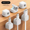 White 6-Pack Magnetic Cable Organiser Clips Desktop Cord Management for Phone Charger USB Cable Holder