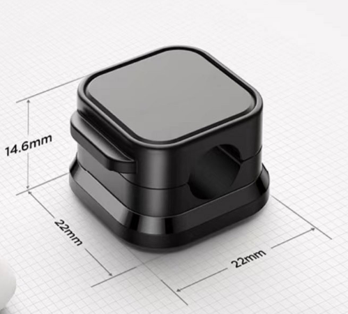 White 6-Pack Magnetic Cable Organiser Clips Desktop Cord Management for Phone Charger USB Cable Holder