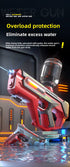 2-in-1 Electric Water Gun Automatic Squirt Blaster Set Detachable Mini Pistol High Capacity Summer Pool Toy Red Grey
