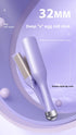 32mm French Style Deep V Hair Waver Mermaid Curls Iron Fast Heating Ceramic Styling Tool for Big Waves Purple AU Plug