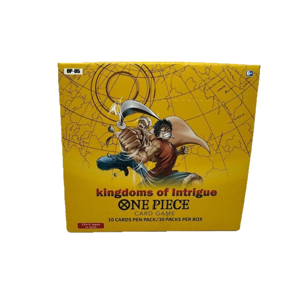 One Piece Themed Trading Card Game 300 Pieces Booster Box Set Kingdoms of Intrigue Anime Battle Collectibles Featuring Sabo Zoro and Sanji Yellow Edition